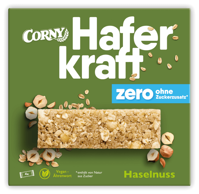CORNY Haferkraft zero Haselnuss, 140 g