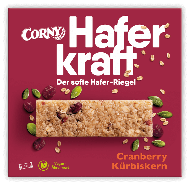 CORNY Haferkraft Cranberry Kürbiskern, 140 g