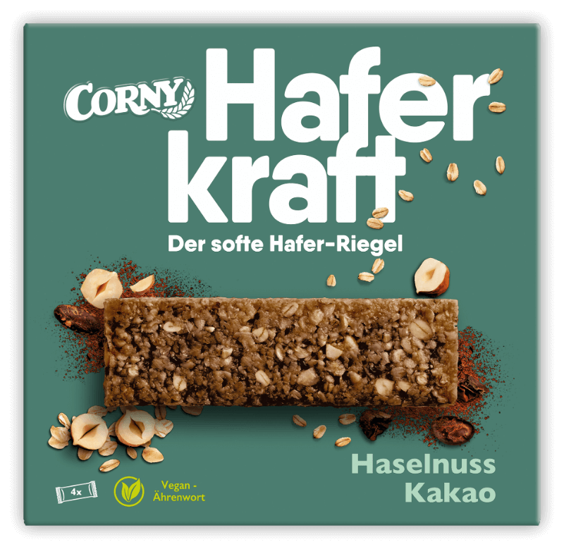 CORNY Haferkraft Haselnuss Kakao, 140 g