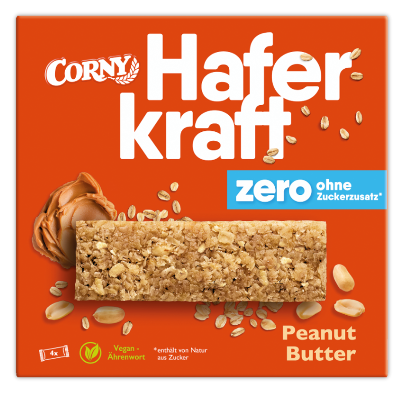CORNY Haferkraft zero Peanut Butter, 140 g