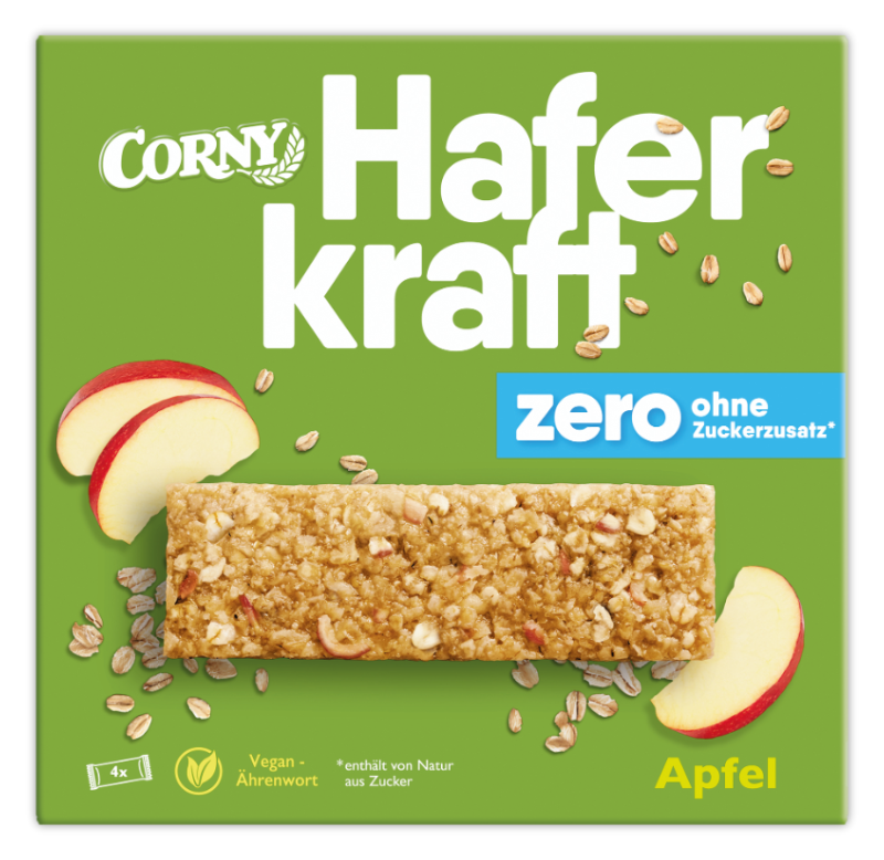 CORNY Haferkraft zero Apfel, 140 g